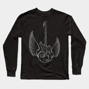 Love Music Guitar Wings Long Sleeve T-Shirt